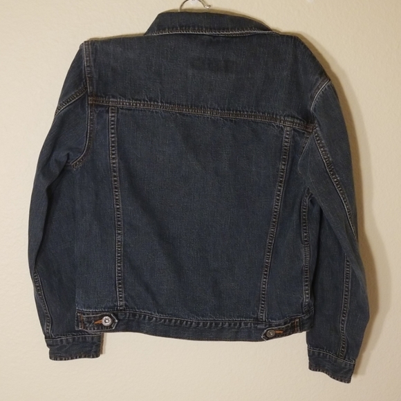 Eddie Bauer denim jacket with floral accents - Picture 4 of 8